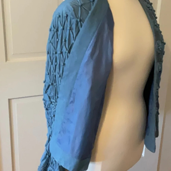 🦋 So Adorable NWOT Drapers and Damon‘s open front jacket w/3D accents 🦋 - Picture 6 of 11